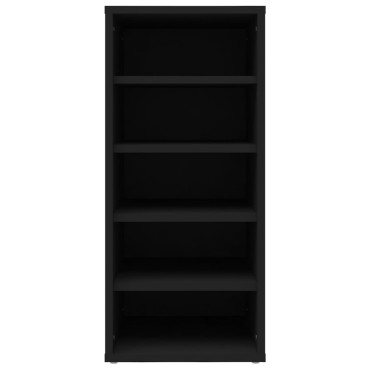 vidaXL Παπουτσοθήκη Μαύρη 31,5x35x70cm από Μοριοσανίδα