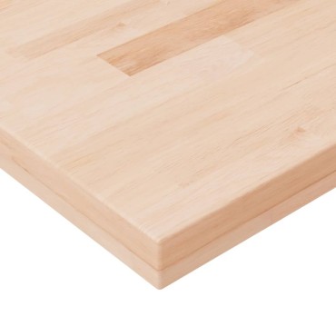 vidaXL Επιφάνεια Τραπεζιού Τετράγωνη 80x80x4cm Μασίφ Ξύλο Δρυς 1 τεμ.