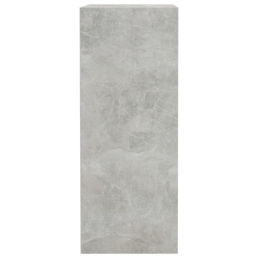 vidaXL Βιβλιοθήκη με 2 Ράφια Γκρι Σκυροδεμ. 40x30x76,5cm Μοριοσανίδα 1 τεμ.