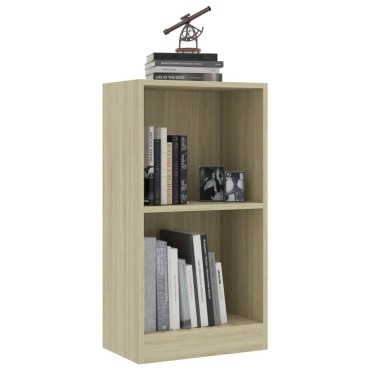 vidaXL Βιβλιοθήκη Χρώμα Sonoma Δρυς 40x24x75cm από Μοριοσανίδα 1 τεμ.