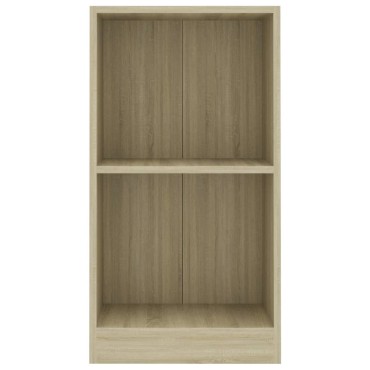 vidaXL Βιβλιοθήκη Χρώμα Sonoma Δρυς 40x24x75cm από Μοριοσανίδα 1 τεμ.