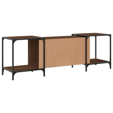vidaXL Έπιπλο Τηλεόρασης Καφέ Δρυς 153x37x50cm από Επεξεργ. Ξύλο