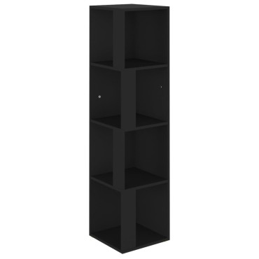 vidaXL Ντουλάπι Γωνία Μαύρο 33x33x132cm από Μοριοσανίδα 1 τεμ.