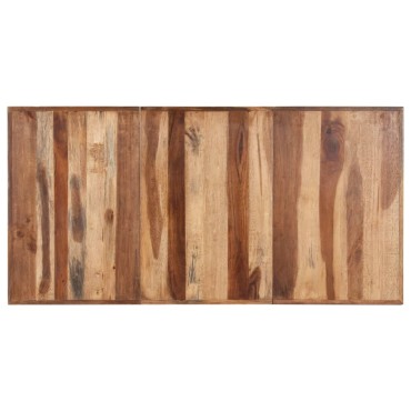 vidaXL Τραπεζαρία 160x80x75cm Μασίφ Ξύλο & Μελί Φινίρισμα 1 τεμ.