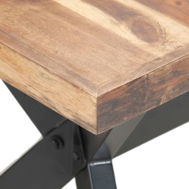 vidaXL Τραπεζαρία 160x80x75cm Μασίφ Ξύλο & Μελί Φινίρισμα 1 τεμ.