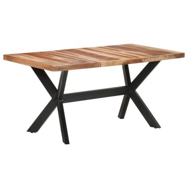 vidaXL Τραπεζαρία 160x80x75cm Μασίφ Ξύλο & Μελί Φινίρισμα 1 τεμ.