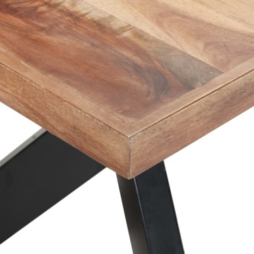 vidaXL Τραπεζαρία 180x90x75cm Μασίφ Ξύλο & Μελί Φινίρισμα 1 τεμ.