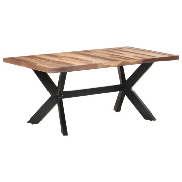 vidaXL Τραπεζαρία 180x90x75cm Μασίφ Ξύλο & Μελί Φινίρισμα 1 τεμ.