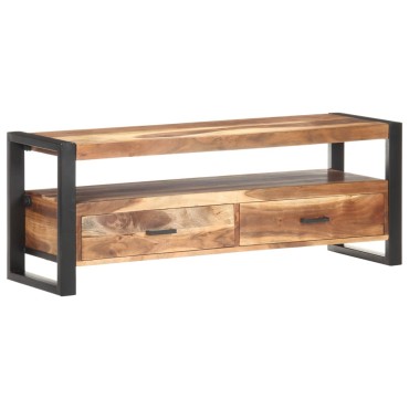 vidaXL Έπιπλο Τηλεόρασης 120x35x45cm Μασίφ Ξύλο με Φινίρισμα Sheesham