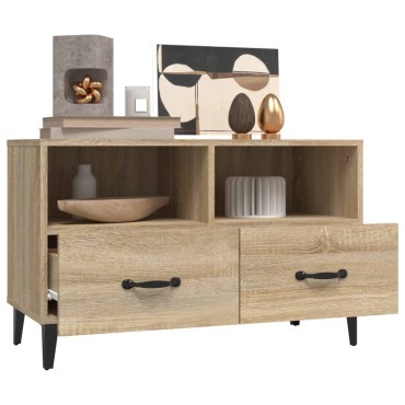 vidaXL Έπιπλο Τηλεόρασης Sonoma Δρυς 80x36x50cm Επεξεργασμένο Ξύλο
