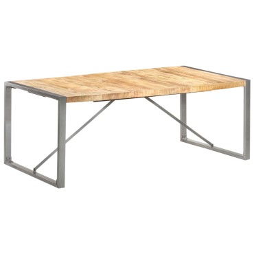 vidaXL Τραπεζαρία 200x100x75cm από Μασίφ Ακατέργαστο Ξύλο Μάνγκο 1 τεμ.