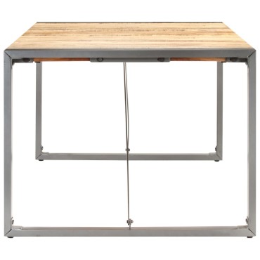 vidaXL Τραπεζαρία 200x100x75cm από Μασίφ Ακατέργαστο Ξύλο Μάνγκο 1 τεμ.