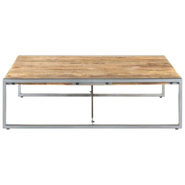 vidaXL Τραπεζάκι Σαλονιού 140x140x40cm Ακατέργαστο Ξύλο Μάνγκο 1 τεμ.