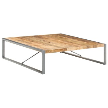 vidaXL Τραπεζάκι Σαλονιού 140x140x40cm Ακατέργαστο Ξύλο Μάνγκο 1 τεμ.
