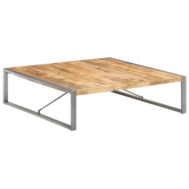 vidaXL Τραπεζάκι Σαλονιού 140x140x40cm Ακατέργαστο Ξύλο Μάνγκο 1 τεμ.