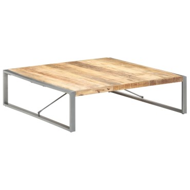 vidaXL Τραπεζάκι Σαλονιού 140x140x40cm Ακατέργαστο Ξύλο Μάνγκο 1 τεμ.