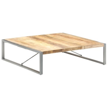vidaXL Τραπεζάκι Σαλονιού 140x140x40cm Ακατέργαστο Ξύλο Μάνγκο 1 τεμ.