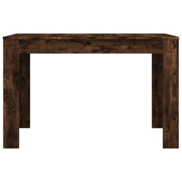 vidaXL Τραπέζι Τραπεζαρίας Καπνιστή Δρυς 120x60x76cm Επεξ. Ξύλο 1 τεμ.