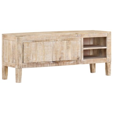 vidaXL Έπιπλο Τηλεόρασης 110x30x46cm από Μασίφ Ξύλο Μάνγκο 1 τεμ.