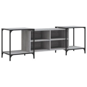 vidaXL Έπιπλο Τηλεόρασης Γκρι Sonoma 153x37x50cm Επεξεργ. Ξύλο