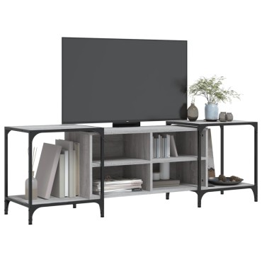 vidaXL Έπιπλο Τηλεόρασης Γκρι Sonoma 153x37x50cm Επεξεργ. Ξύλο