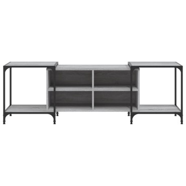 vidaXL Έπιπλο Τηλεόρασης Γκρι Sonoma 153x37x50cm Επεξεργ. Ξύλο