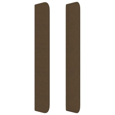 vidaXL Κεφαλάρι με Πτερύγια Σκούρο Καφέ 103x16x118/128cm Υφασμάτινο 1 τεμ.