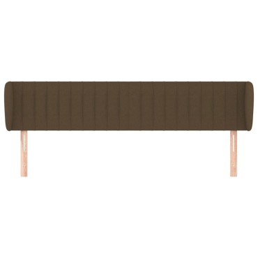 vidaXL Κεφαλάρι με Πτερύγια Σκούρο Καφέ 203x23x78/88cm Υφασμάτινο 1 τεμ.