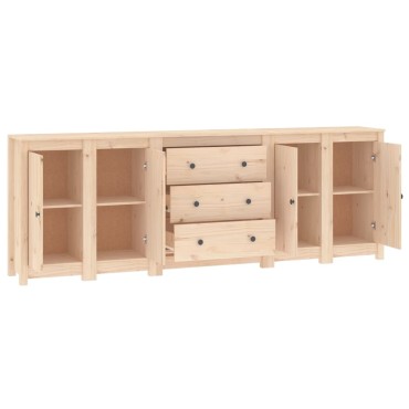 vidaXL Συρταριέρα 230x35x80cm από Μασίφ Ξύλο Πεύκου 1 τεμ.