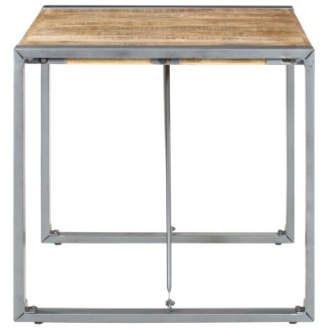 vidaXL Τραπεζαρία 80x80x75cm από Ακατέργαστο Ξύλο Μάνγκο 1 τεμ.