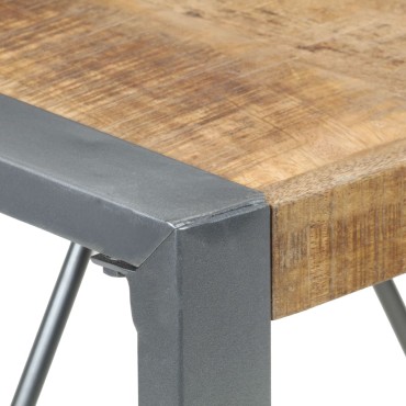 vidaXL Τραπεζαρία 80x80x75cm από Ακατέργαστο Ξύλο Μάνγκο 1 τεμ.