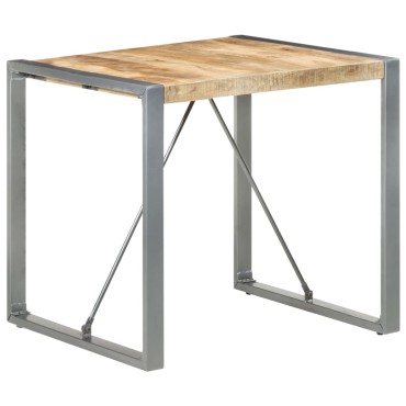 vidaXL Τραπεζαρία 80x80x75cm από Ακατέργαστο Ξύλο Μάνγκο 1 τεμ.