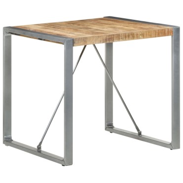 vidaXL Τραπεζαρία 80x80x75cm από Ακατέργαστο Ξύλο Μάνγκο 1 τεμ.