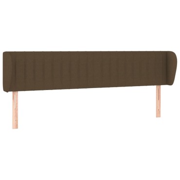 vidaXL Κεφαλάρι με Πτερύγια Σκούρο Καφέ 163x23x78/88cm Υφασμάτινο 1 τεμ.