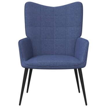 vidaXL Πολυθρόνα Relax Μπλε Υφασμάτινη 61x70x96,5cm 1 τεμ.
