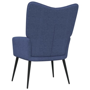 vidaXL Πολυθρόνα Relax Μπλε Υφασμάτινη 61x70x96,5cm 1 τεμ.