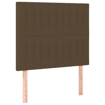 vidaXL Κεφαλάρια Κρεβατιού 2 τεμ. Σκ. Καφέ80x5x78/88cm Υφασμάτινο
