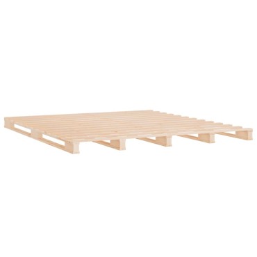 vidaXL Σκελετός Κρεβατιού Χωρίς Στρώμα 180x200 εκ Μασίφ Ξύλο Πεύκου