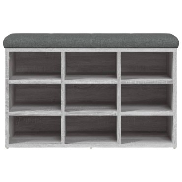 vidaXL Παπουτσοθήκη Γκρι Sonoma 82x32x50cm από Επεξεργασμένο Ξύλο 1 τεμ.