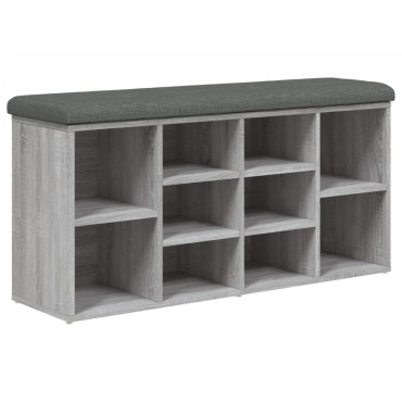 vidaXL Παπουτσοθήκη Γκρι Sonoma 102x32x50cm από Επεξεργασμένο Ξύλο 1 τεμ.