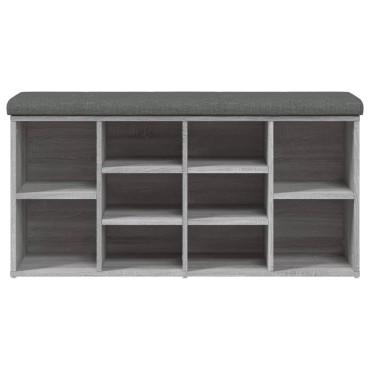 vidaXL Παπουτσοθήκη Γκρι Sonoma 102x32x50cm από Επεξεργασμένο Ξύλο 1 τεμ.