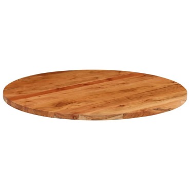 vidaXL Επιφάνεια Τραπεζιού Στρογγυλή 80x2,5cm Μασίφ Ξύλο Ακακίας 1 τεμ.