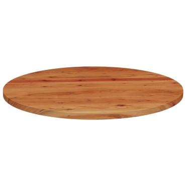 vidaXL Επιφάνεια Τραπεζιού Στρογγυλή 80x2,5cm Μασίφ Ξύλο Ακακίας 1 τεμ.