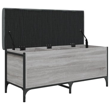 vidaXL Παγκάκι Αποθήκευσης Γκρι Sonoma 102x42x45cm Επεξεργασμένο Ξύλο 1 τεμ.
