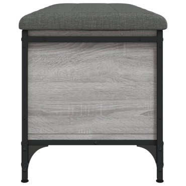 vidaXL Παγκάκι Αποθήκευσης Γκρι Sonoma 102x42x45cm Επεξεργασμένο Ξύλο 1 τεμ.