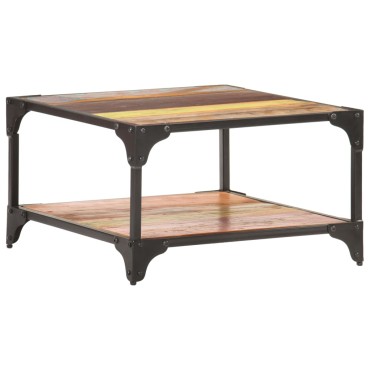 vidaXL Τραπεζάκι Σαλονιού 60x60x35cm από Μασίφ Ανακυκλωμένο Ξύλο 1 τεμ.