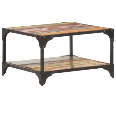 vidaXL Τραπεζάκι Σαλονιού 60x60x35cm από Μασίφ Ανακυκλωμένο Ξύλο 1 τεμ.