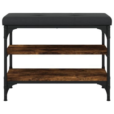 vidaXL Παπουτσοθήκη Καπνιστή Δρυς 62x32x47cm από Επεξεργασμένο Ξύλο 1 τεμ.