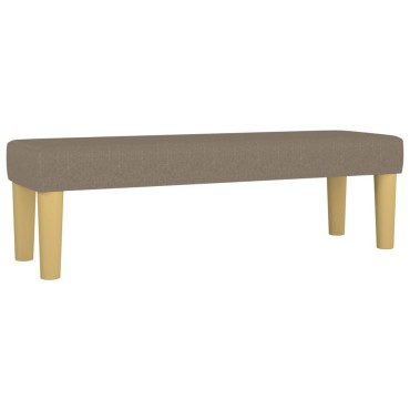 vidaXL Κρεβάτι Boxspring με Στρώμα Taupe 140x200cm Υφασμάτινο 1 τεμ. - Διπλό