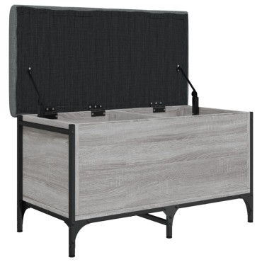 vidaXL Παγκάκι Αποθήκευσης Γκρι Sonoma 82x42x45cm Επεξεργασμένο Ξύλο 1 τεμ.
